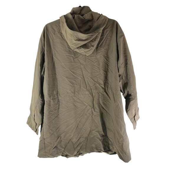 Universal Thread Water Resistant Beige Hooded Womens Rain Jacket XS - Picture 4 of 7